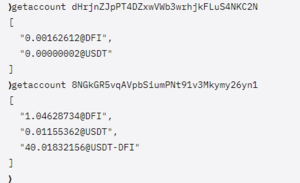 All USDT-DFI liquidity together on one address